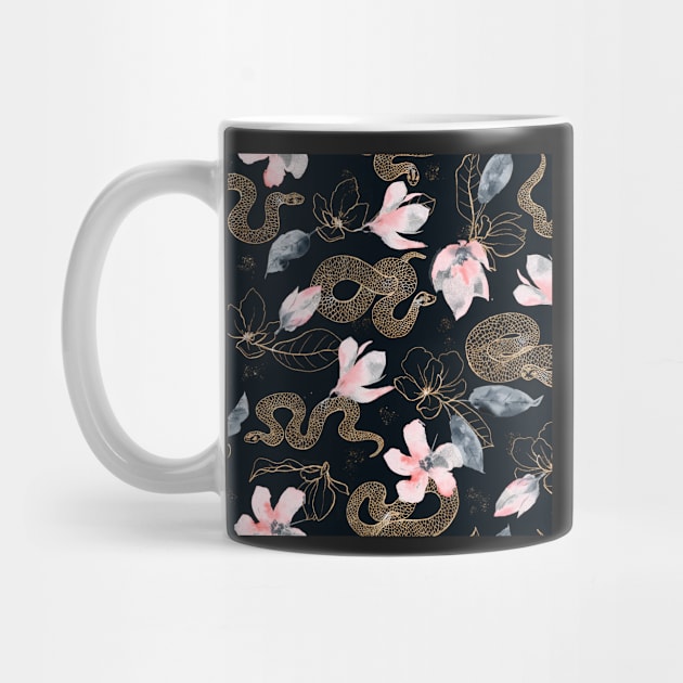 Snake flower pattern by LittleNippon